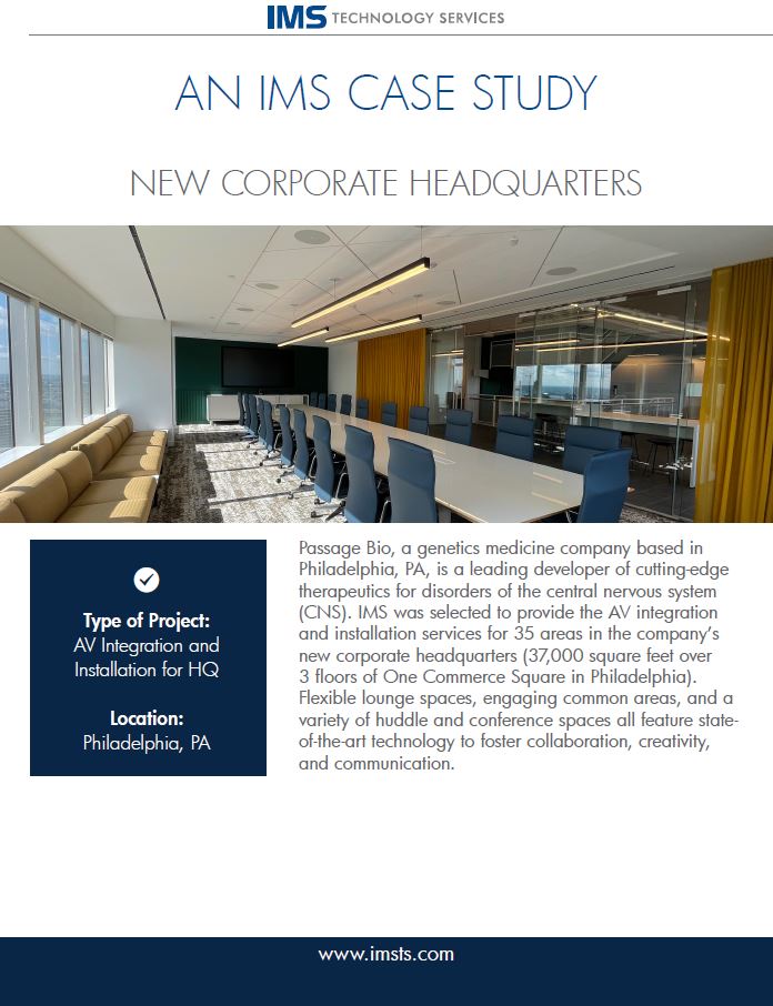 Corporate Headquarters AV and systems integration