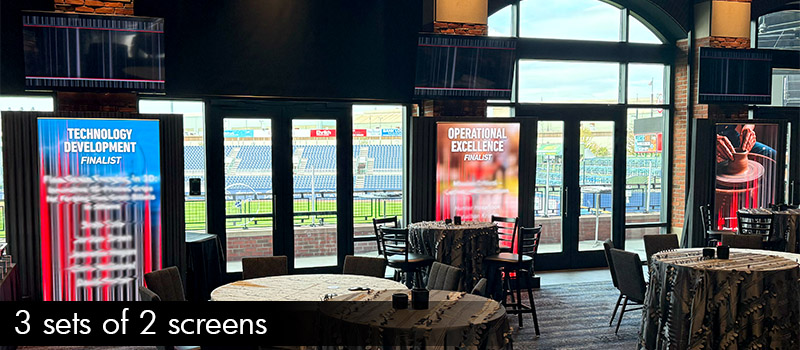 IMS LED Posters - 3 sets of 2 screens