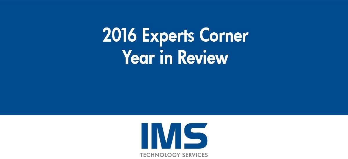 2016 Year in Review: Experts Corner