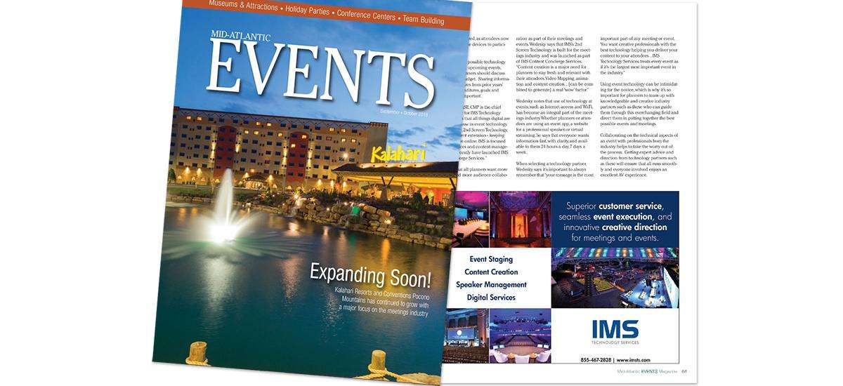 Technology Update: IMS In Mid-Atlantic Events Magazine